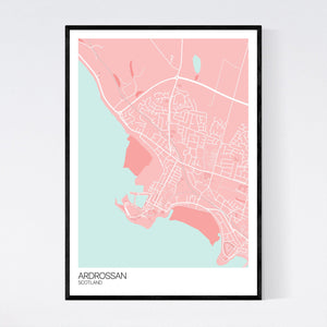Ardrossan Town Map Print