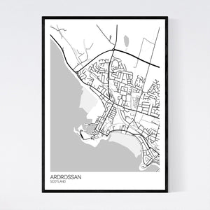 Map of Ardrossan, Scotland