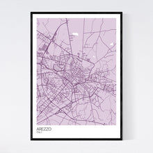 Load image into Gallery viewer, Arezzo City Map Print