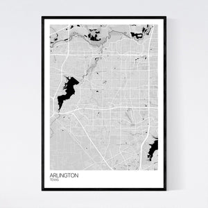 Arlington City Map Print