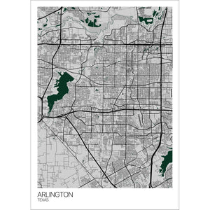 Map of Arlington, Texas