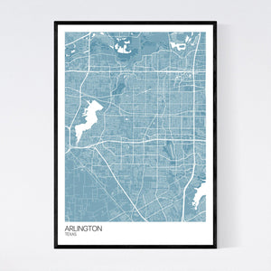 Arlington City Map Print