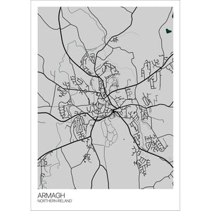 Map of Armagh, Northern Ireland