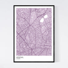 Load image into Gallery viewer, Arsenal Neighbourhood Map Print