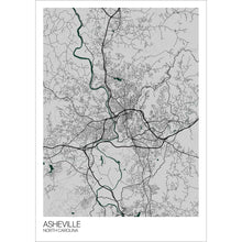 Load image into Gallery viewer, Map of Asheville, North Carolina