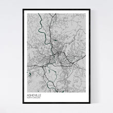 Load image into Gallery viewer, Map of Asheville, North Carolina