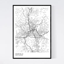 Load image into Gallery viewer, Asheville City Map Print