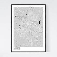 Load image into Gallery viewer, Map of Ashford, United Kingdom
