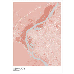 Map of Asunción, Paraguay