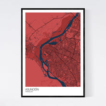 Load image into Gallery viewer, Asunción City Map Print