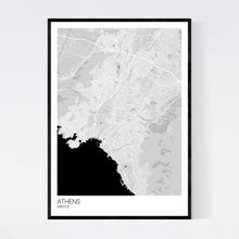 Load image into Gallery viewer, Athens City Map Print