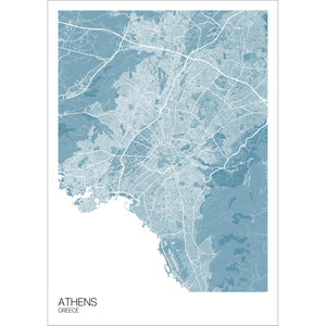 Map of Athens, Greece
