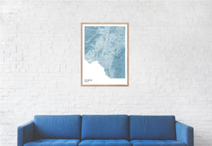 Map of Athens, Greece