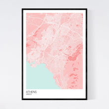 Load image into Gallery viewer, Athens City Map Print