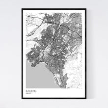 Load image into Gallery viewer, Athens City Map Print