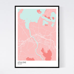Athlone Town Map Print