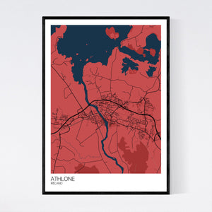 Athlone Town Map Print