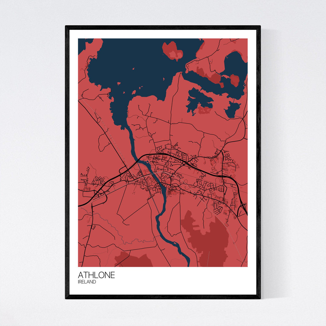 Athlone Town Map Print