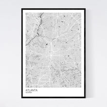 Load image into Gallery viewer, Atlanta City Map Print