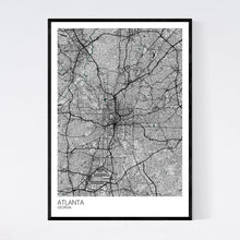 Load image into Gallery viewer, Atlanta City Map Print