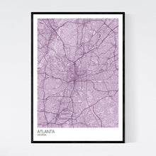 Load image into Gallery viewer, Atlanta City Map Print