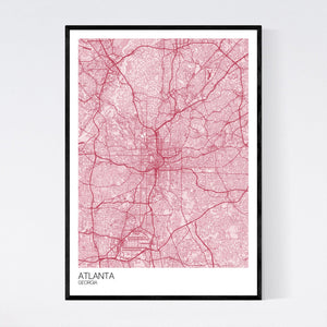 Map of Atlanta, Georgia