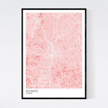 Load image into Gallery viewer, Atlanta City Map Print