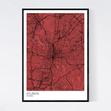 Load image into Gallery viewer, Atlanta City Map Print