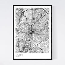 Load image into Gallery viewer, Atlanta City Map Print