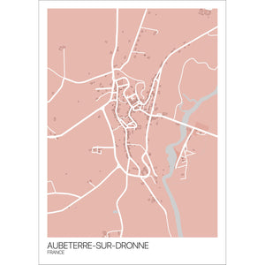 Map of Aubeterre-sur-Dronne, France