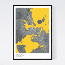 Load image into Gallery viewer, Auckland City Map Print