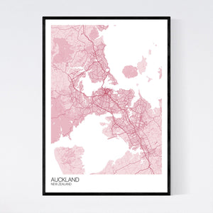 Auckland City Map Print