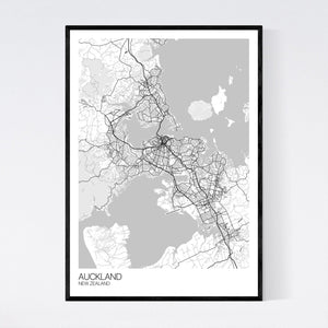 Auckland City Map Print