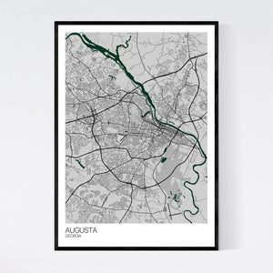 Augusta City Map Print