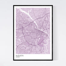 Load image into Gallery viewer, Augusta City Map Print