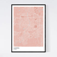 Load image into Gallery viewer, Map of Aurora, Illinois