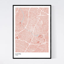Load image into Gallery viewer, Austin City Map Print