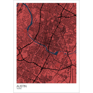 Map of Austin, Texas