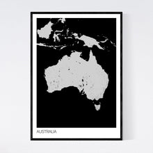 Load image into Gallery viewer, Australia Country Map Print