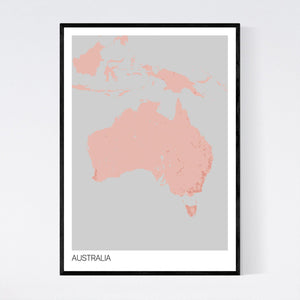 Map of Australia, Australaisa