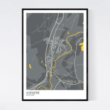 Load image into Gallery viewer, Aviemore Town Map Print