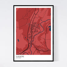 Load image into Gallery viewer, Aviemore Town Map Print