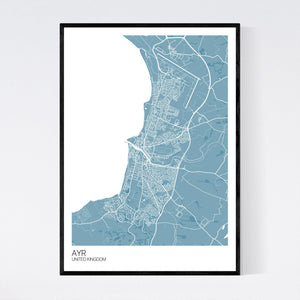 Ayr City Map Print