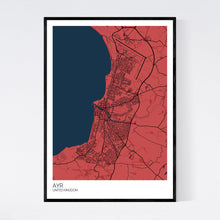 Load image into Gallery viewer, Ayr City Map Print