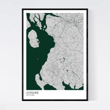 Load image into Gallery viewer, Ayrshire Region Map Print