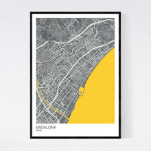 Load image into Gallery viewer, Badalona City Map Print