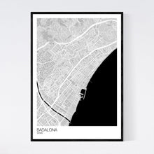 Load image into Gallery viewer, Badalona City Map Print