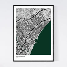 Load image into Gallery viewer, Badalona City Map Print