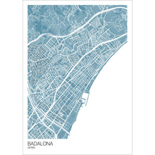 Load image into Gallery viewer, Map of Badalona, Spain