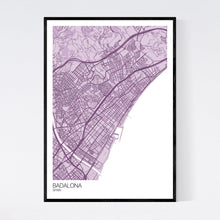 Load image into Gallery viewer, Badalona City Map Print
